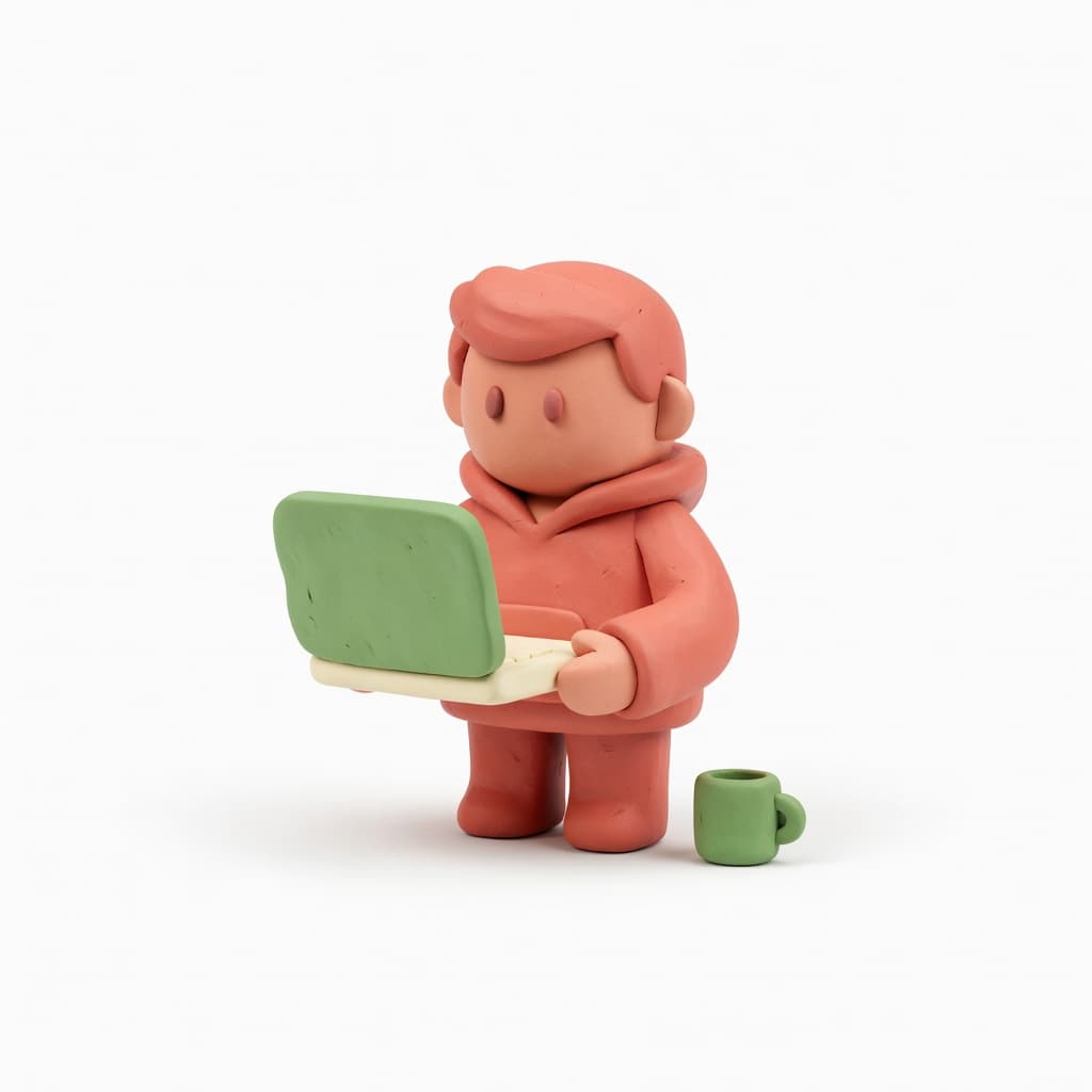 Clay 3D Illustration