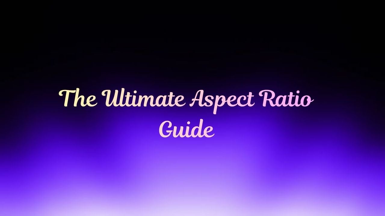 Graphic explaining different aspect ratios and how AI expands images to fit them