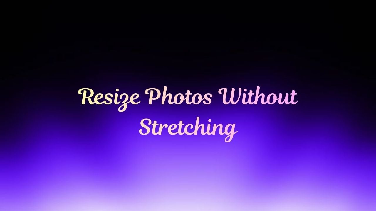 Example of resizing a photo without stretching using AI expand