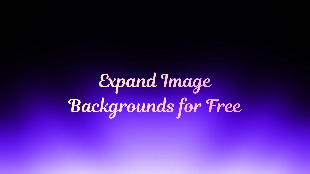 Example of AI extending the background of an image
